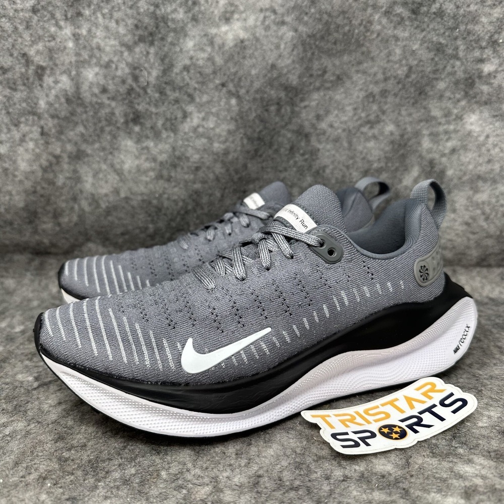 Nike ReactX Infinity Run 4 Running Shoes Womens 7 Grey White Black FJ1222-017
